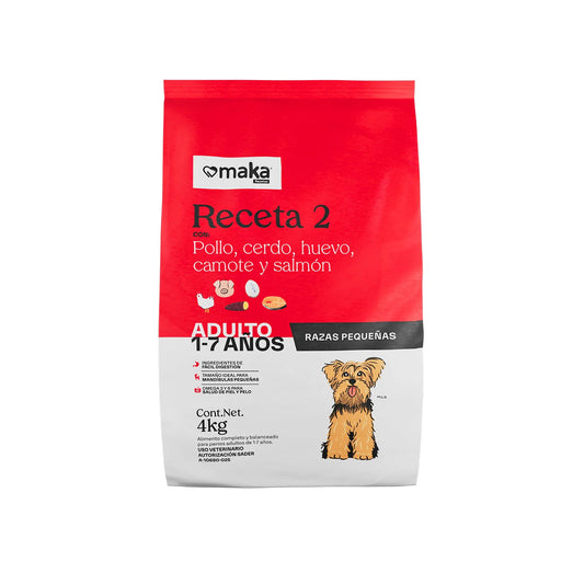 Maka adulto raza pequeña receta 2